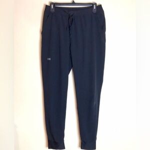 Under armour mens black loose athletic jogger pants size medium